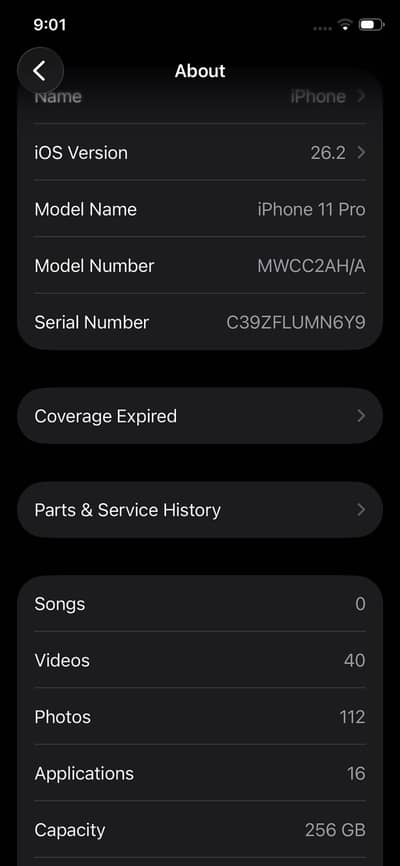 iPhone 11 Pro non pta 256GB