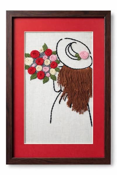 hand made embroidery art
