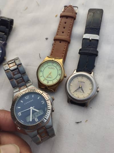 Branded watches different brands water resistant neat and clean
