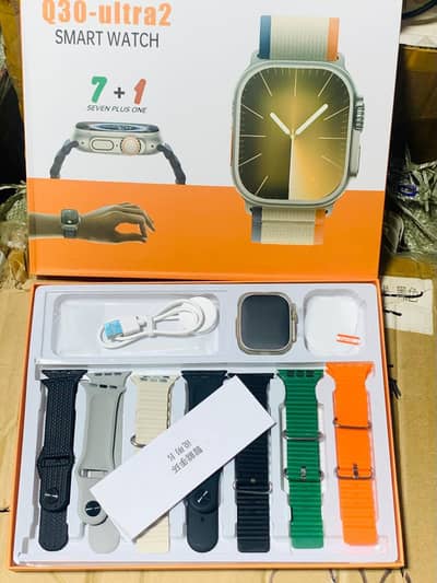 Q30 Ultra 2 Smart Watch and Accessories.