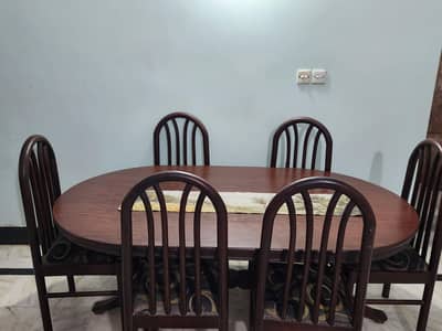 wooden dining table