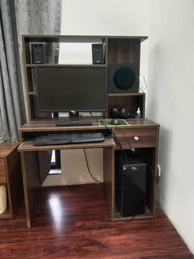 Premium Wooden Computer Table – Stylish & Space - Office Table