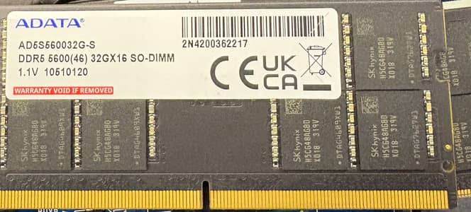 DDR5 32GB Adata RAM for Sell