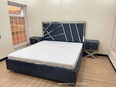 bed /double bed/king size bed set/bedroom furniture/bridal set/woo