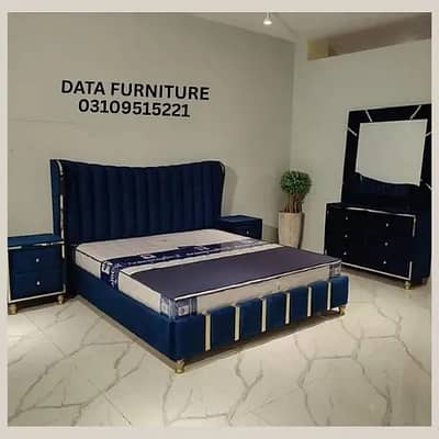 Double bed/king size bed/dressing table/bed set/Poshish bed/furniture