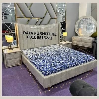 Double bed/king size bed/dressing table/bed set/Poshish bed/furniture