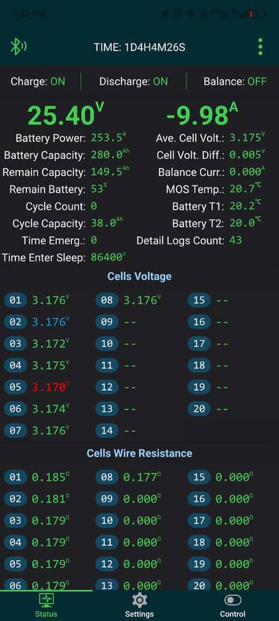 24v 280Ah LiFePo4 battery 6000+ life cycle 7 kWh capacity