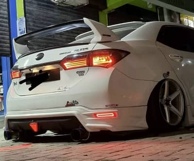 TRD Fiber Body Kit | 4 Piece Kit | Front Back Side Skirts | Premium