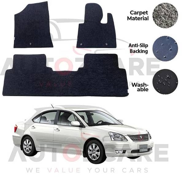 Toyota Premio Genuine Fitting Carpet Floor Mat 3PCS - Model 2001-2007