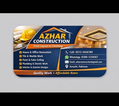 Layout to finishing only karachi