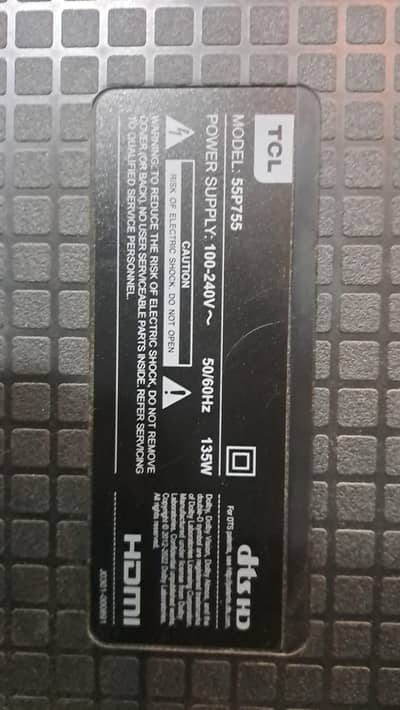 TCL led model 55p755
