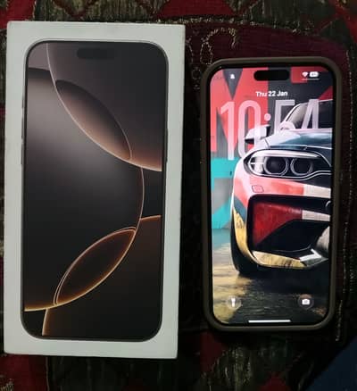 iPhone 16 Pro Max 256GB – Non-PTA JV – Desert Titanium-LIKE NEW