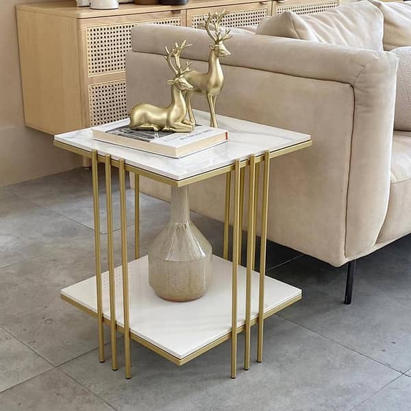 Side table stylish surface that balances practicality with aesthetic charm in any living area or bedroom