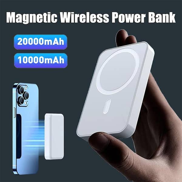 10000mAh Magnetic Wireless Power Bank, 22.5W PD Fast Charging, Slim & Compact Portable Charger POWER BANK with LED Display for Mag-Safe iPhone 16/15/14/13/12 Series & USB C Devices powerbank