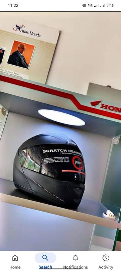 honda helmet top of varient