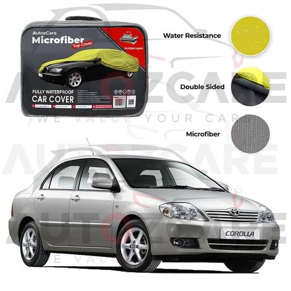 Toyota Corolla Microfiber Car Top Cover - Model 2003-2008