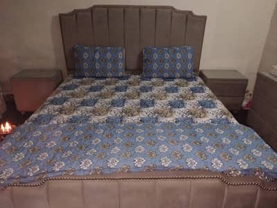 complete bed set with dewan side table and dressing