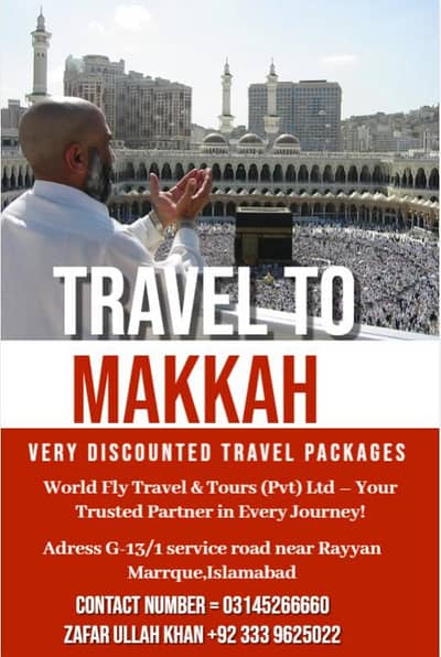 Umrah package with Air ticket/travel and tour/Makkah/Madina/packages