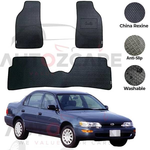 Toyota Corolla China Rexine Floor Mat 3PCS - Model 1987-1994