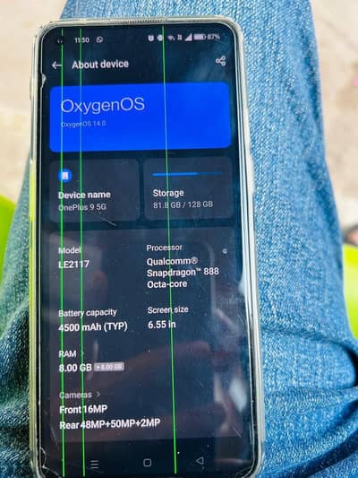 One Plus 9 5g 8+8/ 128 gb