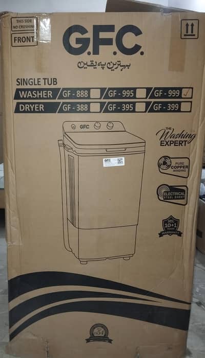 GFC 999 Washing machine Brand New Single tub
