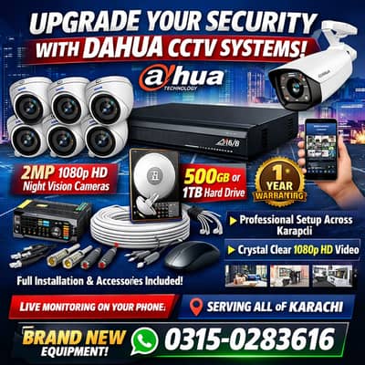 Dahua 2MP Full HD CCTV Package - Free Installation in Karachi