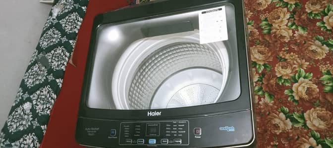 Haier fully automatic washing machine under warranty 15 kg capacity