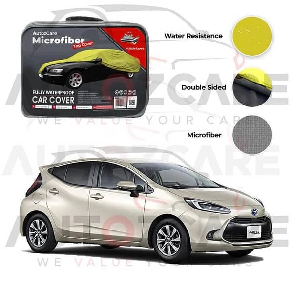 Toyota Aqua Microfiber Car Top Cover - Model 2022-2025