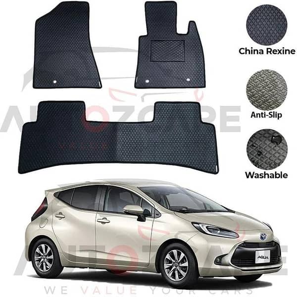 Toyota Aqua China Rexine Floor Mat 5PCS - Model 2022-2025