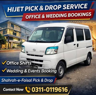 hijet Pick & Drop Service Available (Office & Wedding)