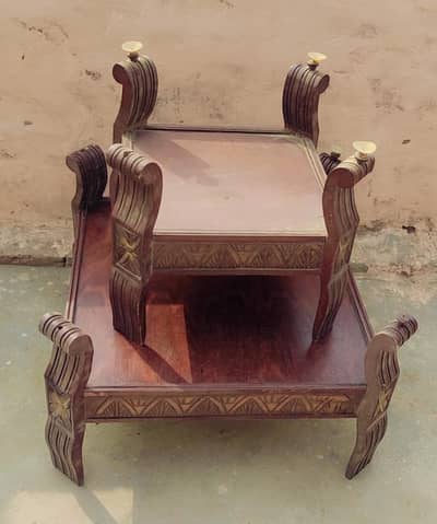 2 center table pure wooden chinyoti. . .