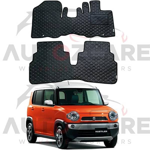 Suzuki Hustler 7D Floor Mat ( Flat Style ) 2PCS - Model 2014-2020
