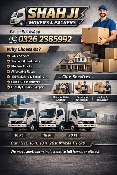 Movers and Packers | House Shifting & Packing / transport services