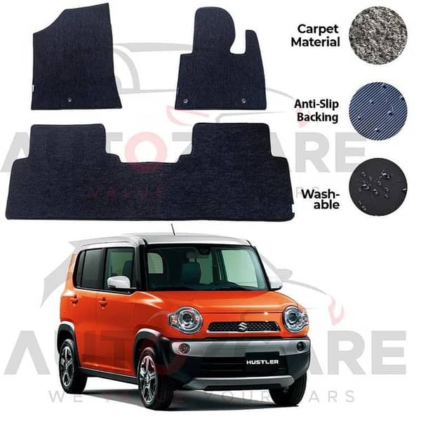 Suzuki Hustler Genuine Fitting Carpet Floor Mat 2PCS - Model 2014-2020