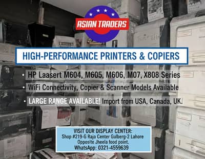 HP LaserJet M604, M605, M606, M607, M608, M609 Printers WiFi Copier &