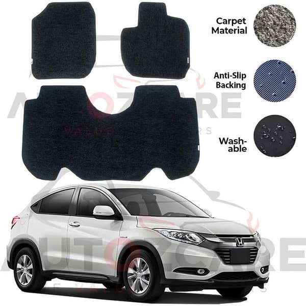 Honda Vezel Fitting Carpet Floor Mat 3PCS - Model 2013-2020