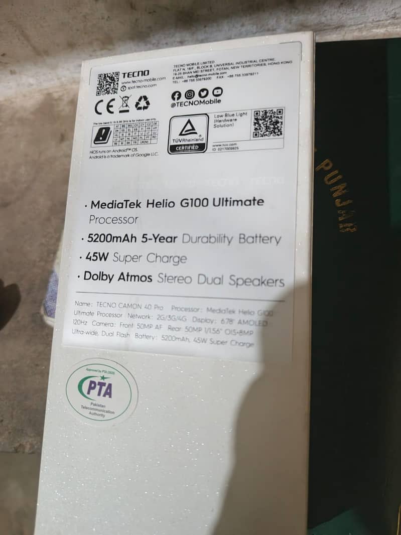 Techno camon 40 pro 5