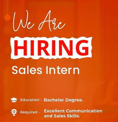 Hiring Sales Intern - Remote Job, Job for Females, Work from Home, WFH