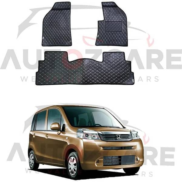 Honda Life Diva 7D Floor Mat ( Flat Style ) 3PCS - Model 2008-2014