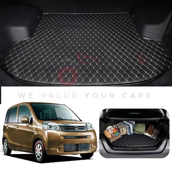 Honda Life Diva 7D Custom Car Trunk Mat - Model 2008-2014