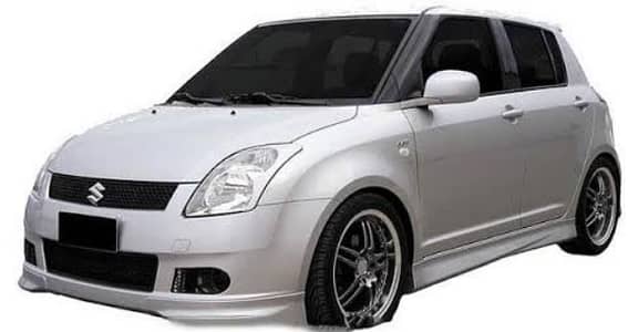 Suzuki Swift Fiber Body Kit | 4 Piece Kit | Front Back Side Skirts COD