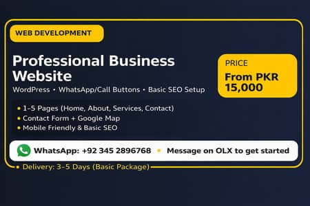Business Website (WordPress) + WhatsApp/Call Button