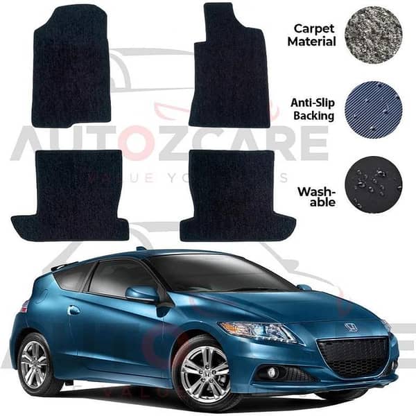 Honda CR-Z Sports Hybrid Genuine Fitting Carpet Floor Mat 4PCS - Model 2010-2018