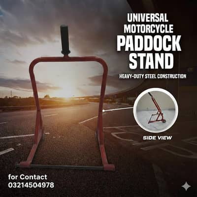 Heavy bike rear wheel stand