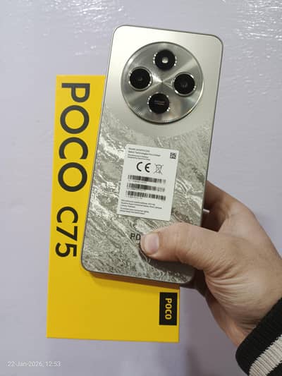 Redmi Poco C75 8/256 full warranty