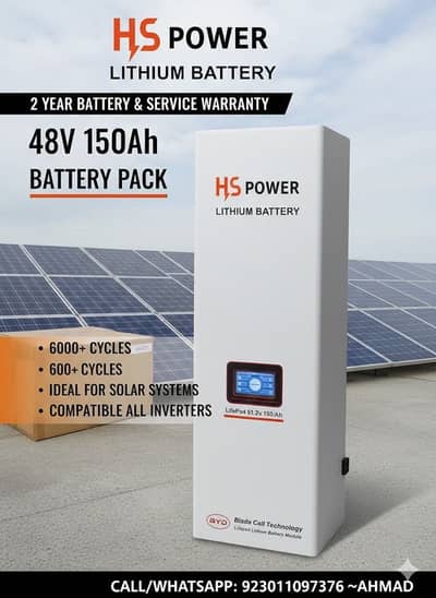BYD CELL HS POWER 48v 150Ah BOX PACK BATTERY