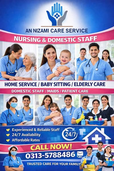 domestic staff . nursing , maids ,babbysitter , services