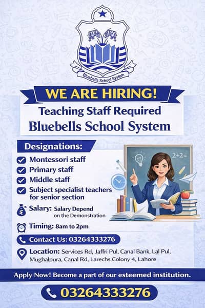 Teaching Staff (Montessori, Primary, Middle & Senior Section)