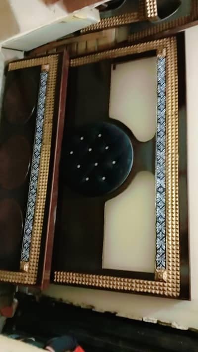 Bed Dressing side tables mukamal set All ok urgent sale 03016636762