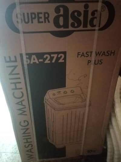 Super Asia SA 272 washing machine new 10kg